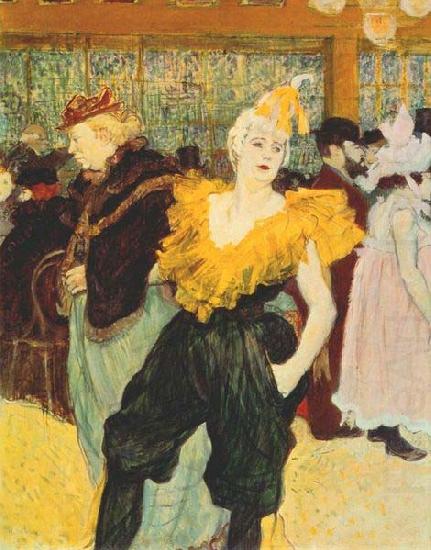 The clown Cha U Kao at the Moulin Rouge, Henri de toulouse-lautrec